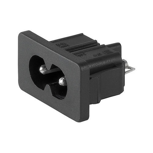 Electrical power supply connector - 2570 - SCHURTER - DIN / PCB / snap-on
