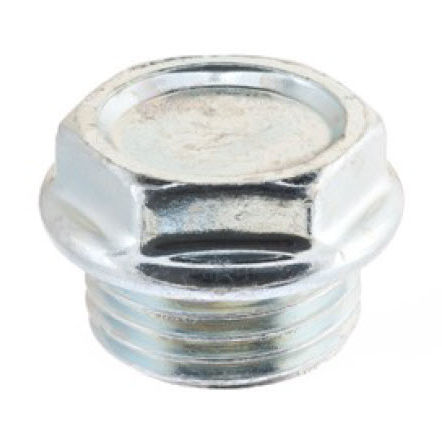 Cylindrical plug - 11F - NOSTRALI - with hexagonal head / threaded / steel