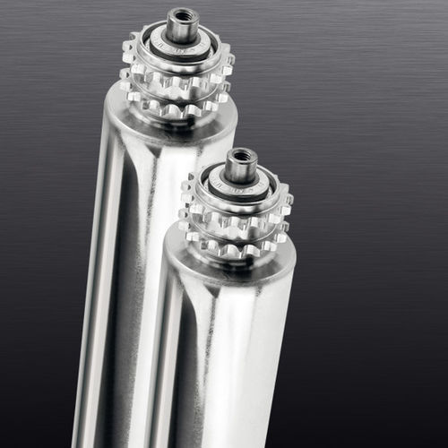 Chain drive conveyor roller - OMEGA 2R - roll-ven spa - PVC / stainless steel / abrasion-resistant