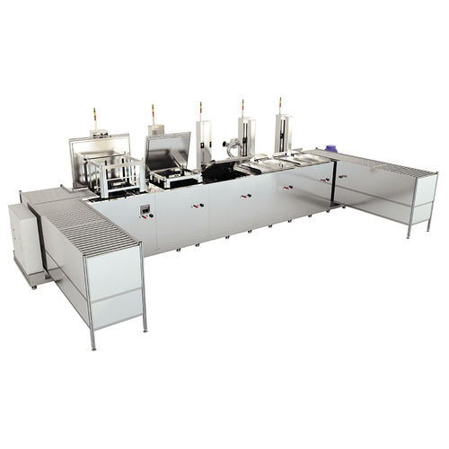 Multiple-stage cleaning system - UltraTecno - ultrasonic / immersion / manual