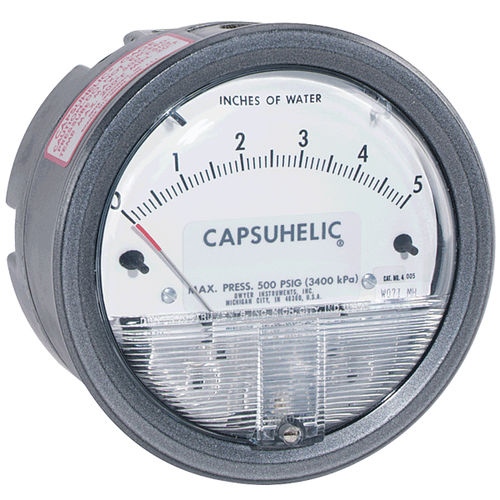 Differential pressure gauge - Capsuhelic® 4 series - DWYER - dial / threaded / NPT 1/4