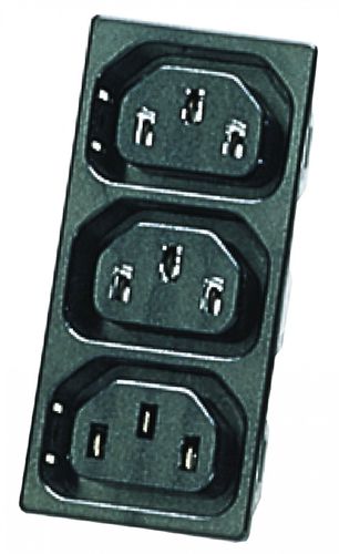 Electrical power supply connector - 045 - 3 - COMESTERO SISTEMI - hexagonal / T-shaped / female