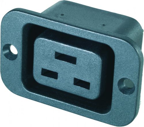 Electrical power supply connector - 0723 - COMESTERO SISTEMI - rectangular / T-shaped / female