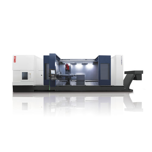 CNC milling-turning center - HYPERTURN 200 Powermill - EMCO GmbH - horizontal / 3-axis / double-spindle