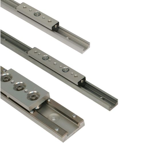 Slide linear guide - UtiliTrak®  - BISHOP-WISECARVER - with ball bearing / roller / compact