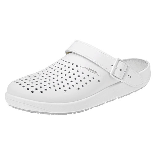 Anti-slip clog - RUBBER 93 series - ABEBA - anti-static / leather / OB