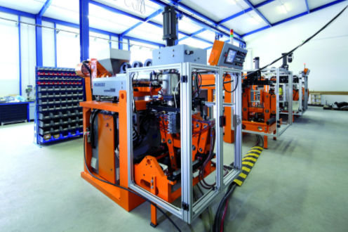 Extrusion blow molding machine - GM 2000 series - GDK spol. s.r.o. - twin-station / automatic / electric