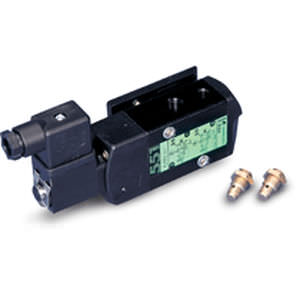 Solenoid-operated pneumatic directional control valve - EL-O-MATIC - spring-return