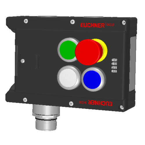 Lock with buttons - MGB-L1-ARA-AI2A1-S6-L-119925 - EUCHNER GmbH + Co. KG - electromechanical / for door / zinc