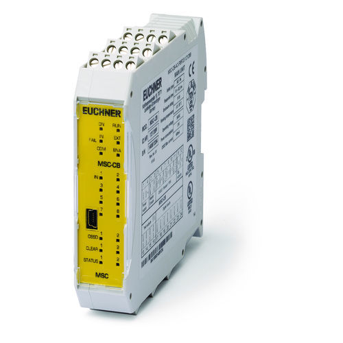 PLe safety relay - MSC-CB-AC-FI8FO2-121289 - EUCHNER GmbH + Co. KG - DIN rail / dual-channel / compact