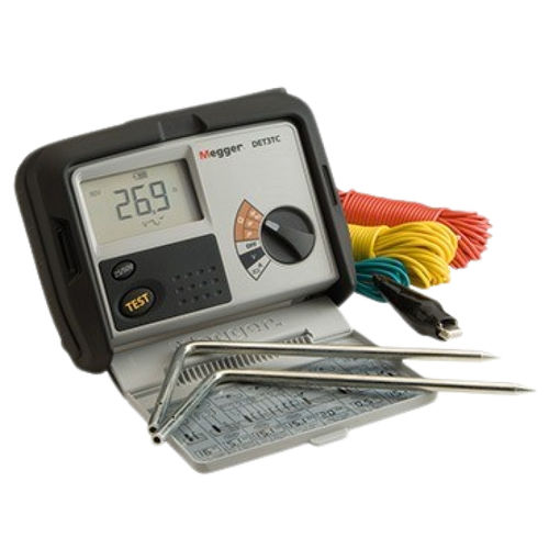 Grounding resistor tester - DET3TC - MEGGER - earth resistance / for electrical installations / digital