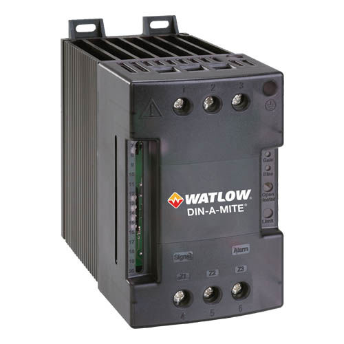 SCR power controller - DIN-A-MITE® C - Watlow Electric Manufacturing Company - three-phase / single-phase / DIN rail