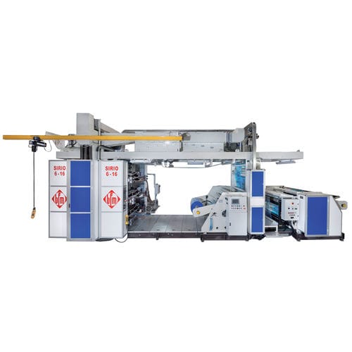Stack flexographic press - SIRIO 6 series - bfm S.r.l., Costruzione Macchine per Materie Plastiche - 6-color / for plastic film / roll-to-roll