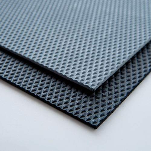 Anti-fatigue mat - Junta Polymers Bvba - anti-slip / rubber / with diamond pattern