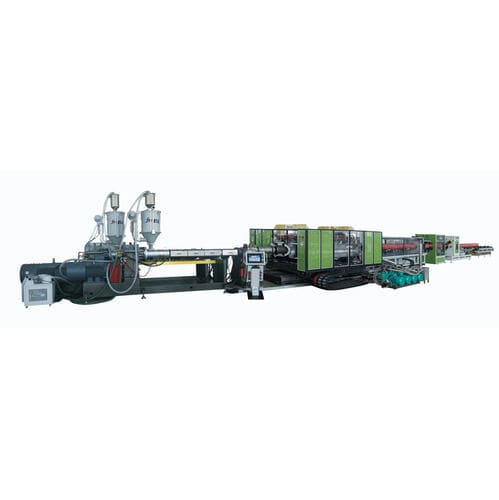 Corrugated pipe production line - Jwell Extrusion Machinery Co., Ltd., Shanghai - for drainage pipes / for sewage pipes / for PVC pipes