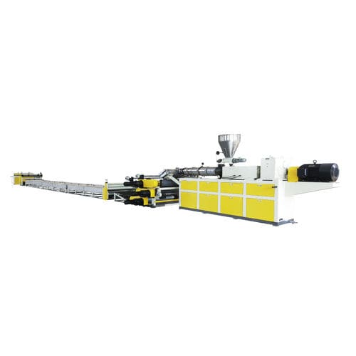 Multilayer extrusion line - SJZ80/156 - Jwell Extrusion Machinery Co., Ltd., Shanghai - conical twin-screw / sheet / for PVC