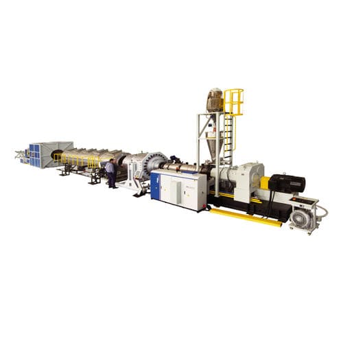 Twin-screw extrusion line - JWG series - Jwell Extrusion Machinery Co., Ltd., Shanghai - for pipes / for PVC / for drainage pipes