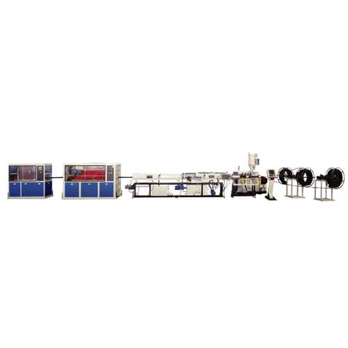 Multilayer extrusion line - Jwell Extrusion Machinery Co., Ltd., Shanghai - for pipes / for polyethylene / for silicone