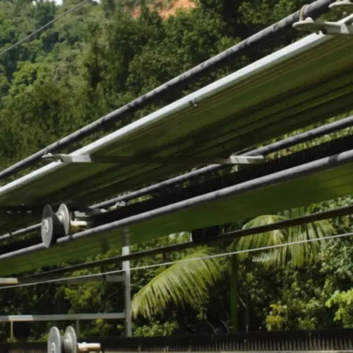 V-type conveyor belt - ContiCleat - Continental Industry Contitech - continuous / steel / fabric