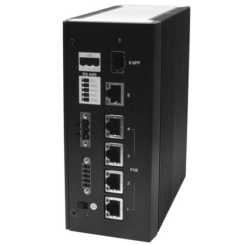4 ports network switch - AES-5204 - ARBOR Technology Corp. - gigabit / PoE / industrial
