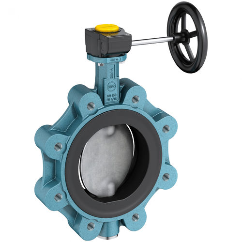 Butterfly valve - Z 014-B - EBRO ARMATUREN Gebr. Bröer GmbH - lever ...