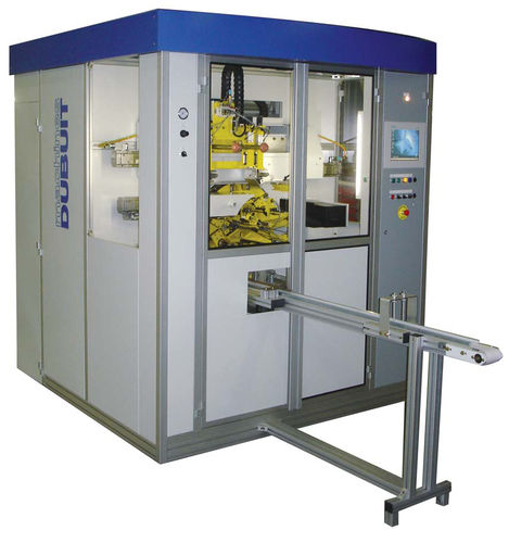 Automatic screen printer - max. 4 000 p/h | 329/6-P - MACHINES DUBUIT S.A.S.  - 2-color / for plastic bottles / flat bed