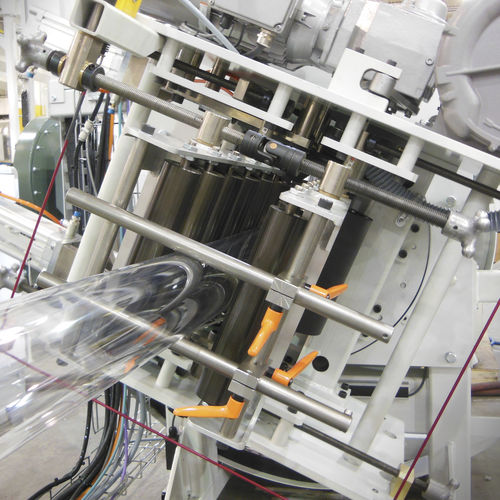 Blown film coextrusion line - Bi-Oriented Sausage Casing Line - Macro Engineering & Technology Inc. - for PE / for EVOH / for PA