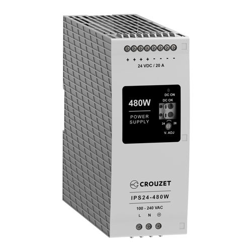 DIN rail power supply - 89452 series - Crouzet - DC/DC / single-phase / CE