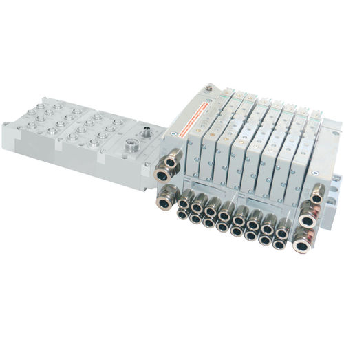 Spool distribution block - AVENTICS™ 501 - ASCO - solenoid-operated / 3/2-way / 5/2-way