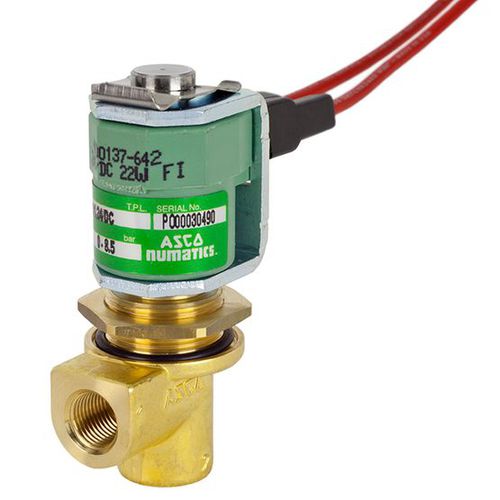 Direct-acting solenoid valve - ASCO™ 257 - ASCO - 2-way / normally closed / for gas