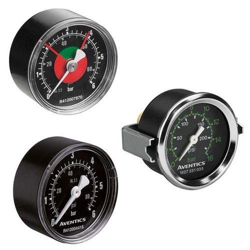 Differential pressure gauge - AVENTICS™ - ASCO - analog / stainless steel / Bourdon tube