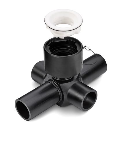 Hydraulic fitting - X‑cross - Reinert-Ritz GmbH  - flange / cross / ISO