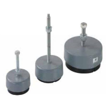 Machine foot - LMPS series - CEF POLYMERES - cast iron / leveling / anti-vibration