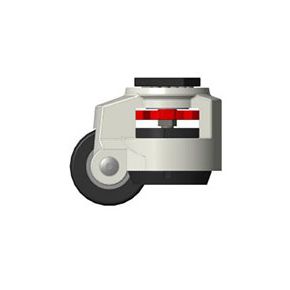 Fixed caster - FX series - CEF POLYMERES - base plate / with ball bearing / leveling