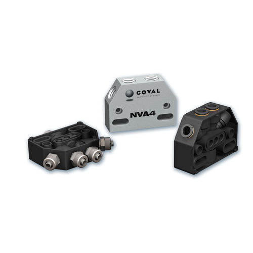 Multi-channel manifold - NV series - COVAL - aluminum / for vacuum / pneumatic