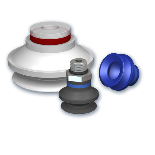 Bellows suction cup - VSAB series - COVAL - round / NBR / for the food industry