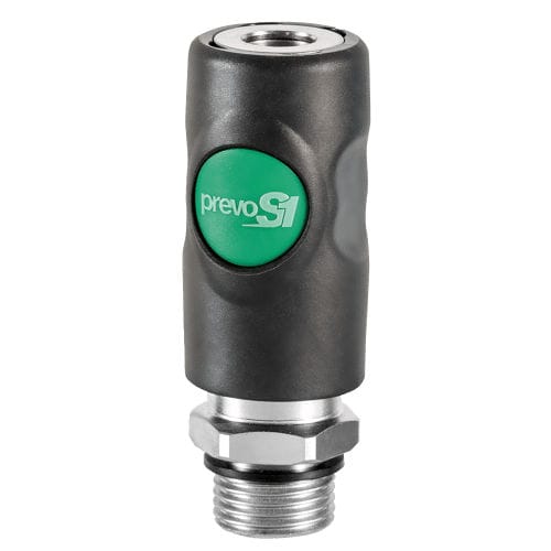 Pneumatic fitting - ESI 07115 series - Prevost - push-to-lock / composite / security
