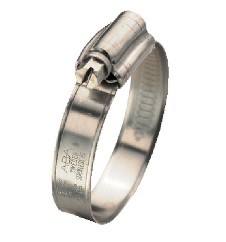 Stainless steel hose clamp - PBI - Prevost - worm / embossed band