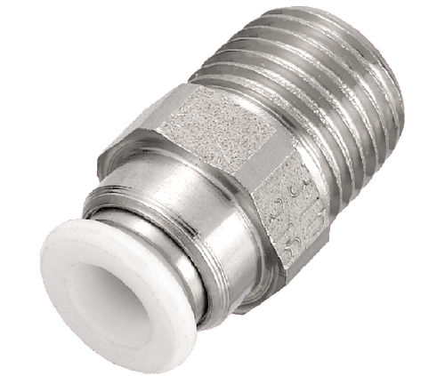 Hydraulic fitting - RID MR series - Prevost - pneumatic / push-to-lock / stainless steel