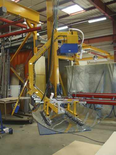 Glass plate lifting beam - GLASS-X111 - SAPELEM - fixed / adjustable / electric
