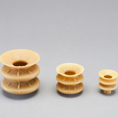 Bellows suction cup - 84 series - SAPELEM - silicone / 50 shore A / for the food industry
