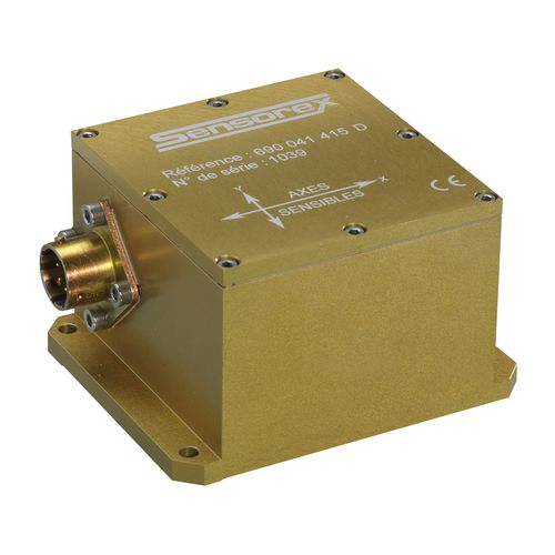 2axis inclinometer SX41400 series SENSOREX MEGGITT voltage output / closedloop gravity