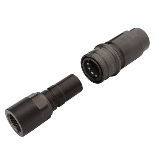 Clean-break fitting - SPT series - Stäubli Fluid Connectors - hydraulic / quick / aluminum alloy