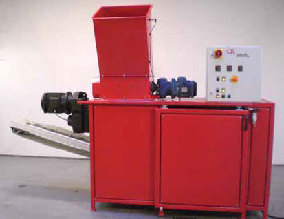 Plastic waste compactor - C.K. Teknik A S - monobloc