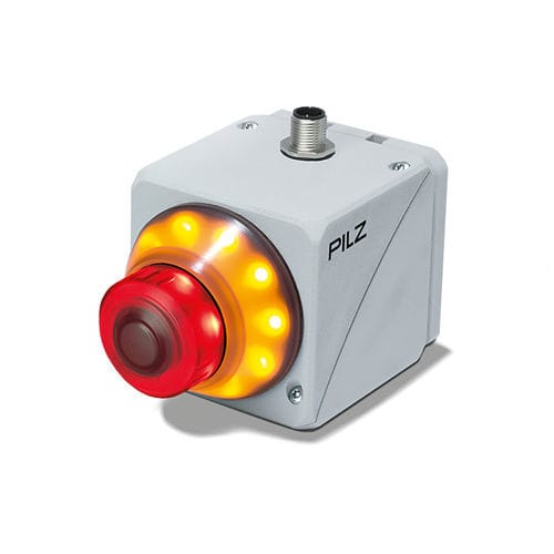 Emergency stop push-button switch - PITestop - PILZ - illuminated / control / electromechanical