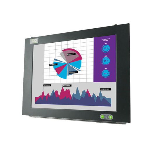 TFT monitor - ITAS 17F - IPO Technologie - resistive touch screen / LED / industrial