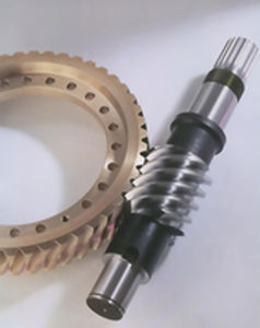 Worm gear - GIRARD TRANSMISSIONS - spiral / flange / custom-made