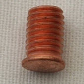 Threaded stud - TCACM812 - C2G SOUDAGE INNOVATION - copper-coated steel / butt weld