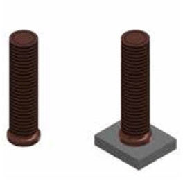 Threaded stud - TCF series - C2G SOUDAGE INNOVATION - steel / butt weld