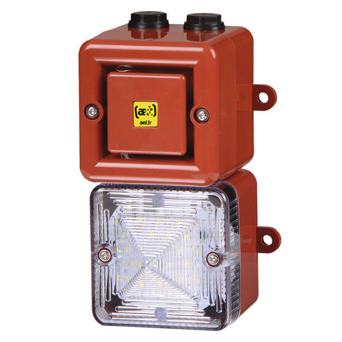 Siren with LED beacon - TL100HV2 - ae&t - electronic / rugged / IP66